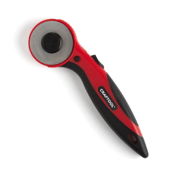 Tandy Leather Craftool Easy-Grip Rotary Cutter for Paper, Leather and Fabric 3042-01