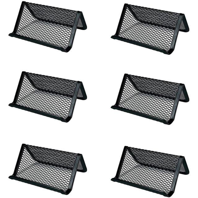 Mesh Business Card Holder Black Mesh Business Card Holder Metal Mesh Business Card Holder Metal Mesh Business Card Holder for Card Display Stand Office Accessories