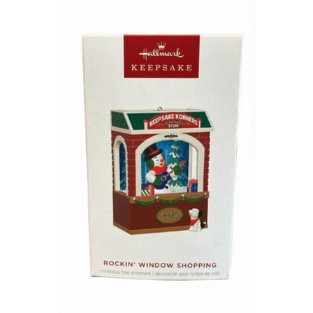 Hallmark 2025 Keepsake Rockin' Window Shopping Musical Christmas Ornament New