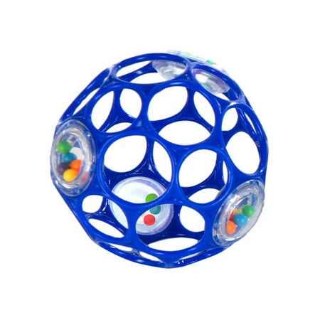 Rhino Toys Oball 4" Rattle, Blue