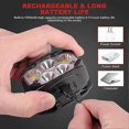 thumbnail image 5 of Rechargeable LED Headlamp with 1100 Lumens Red Light 7 Modes Headlamp, Outdoor Waterproof Headlamp for Running Camping Fishing, 5 of 5