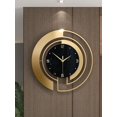 thumbnail image 2 of Creative Antique Brass & White Metal Extra Large Silent Wall Clock, Suitable For Living Room, Kitchen, Bedroom, Office, Shop, And Other Wall Decoratio, 2 of 4