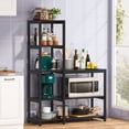 thumbnail image 3 of Tribesigns 5-Tier Kitchen Bakers Rack with Utility Storage Shelf, Freestanding Microwave Oven Stand Kitchen Spice Rack Shelf Organizer, 3 of 6