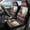 Leopard Print, variant on Binienty Leopard Print Auto Seat Covers for Car Bucket Seats Soft Polyester Anti-Slip Car Front Seat Covers Easy to Install Auto Interior Accessories Universal Fit for Most Cars SUV Van