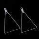 thumbnail image 4 of 10 Aretes de Aro de Triangular Desmontables en Cuelgan Los Hallazgos de Del Colgante, 4 of 8