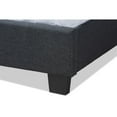 thumbnail image 5 of Wholesale Interiors Ansa Modern Queen Bed Fabric Upholstered Contemporary, Dark Grey, 5 of 7