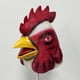 thumbnail image 2 of Máscara de cabeza de pollo de resina realista con forma de gallo en 3D para Halloween, 2 of 3