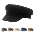 thumbnail image 7 of Soft Trendy Cotton Newsboy Cap for Women with 8 Panel Octagonal Design, Fashion Cabbie Pageboy Visor Beret Hat for Summer and Autumn, Vintage Cabbie Hat for Outdoor Casual and Travel Wear,Blue, 7 of 7