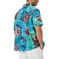 thumbnail image 2 of Puztloy Funky Hawaiian Shirt for Men Palm Beach Shirts Tropical Vacation Shirts, 2 of 9