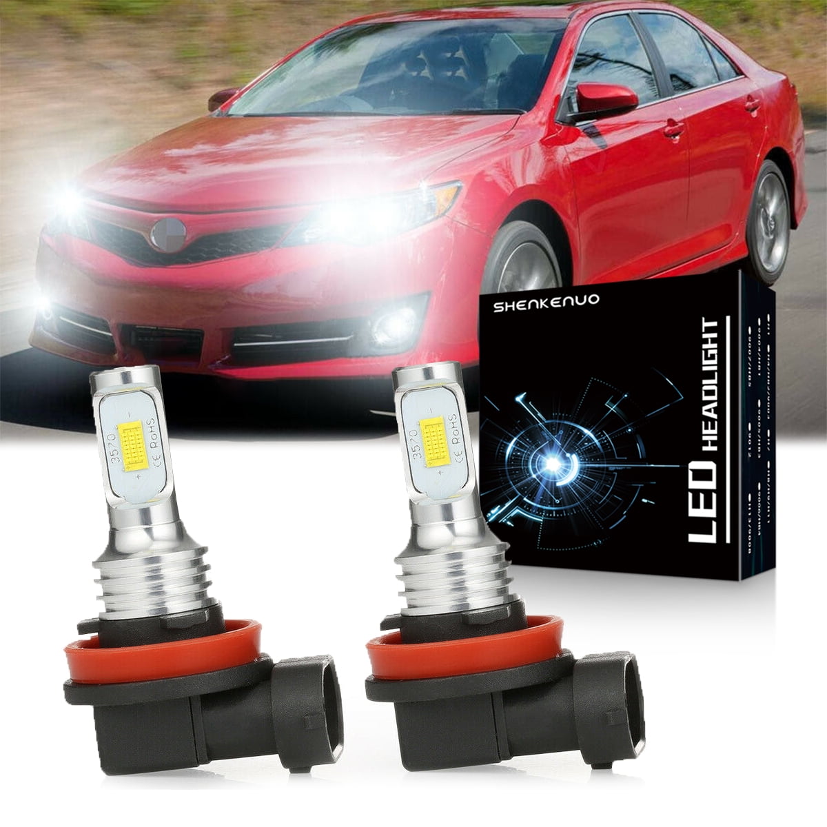 9005 H11 High Low Light for Toyota Camry 2007 2014 LED Headlight