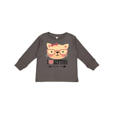 

Inktastic Cat Lover I Love Kitties Gift Toddler Toddler Girl Long Sleeve T-Shirt