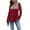 Red, variant on Woman Casual Tops Long Sleeve Leopard Print Patchwork Plus Size Round Neck T-Shirt Blouses (Gray, 2XL)