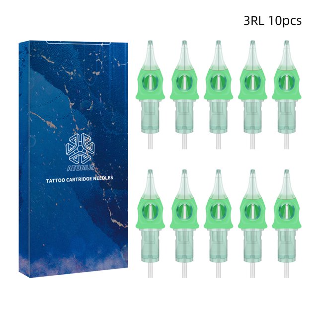 Cartuchos para agujas de tatuaje con borde para dedos, 10 unidades, 1203RL