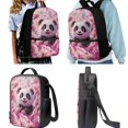 thumbnail image 3 of Yuyamidu Kawaii Panda 4 Piece Backpack Set for Kids with Lunch Bag Pencil Case and Water Bottle Holder School Bag for Elementary Middle School, 3 of 7