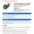 thumbnail image 2 of Parking Light Bulb Socket - Compatible with 1996 - 2002 GMC Savana 2500 1997 1998 1999 2000 2001, 2 of 2