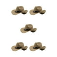 thumbnail image 3 of Guardoinrt Trendy Casual Cowboy Hat for Women Men for Fall Short Trips Camel 56cm-58cm 5Set, 3 of 6
