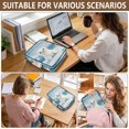 thumbnail image 7 of Haosy Accordion File Organizer Zipper Binder 500 Sheet 6-Tab Expanding File Folder Multi-Pocket 1.2 Inch 3 Ring Baby Seal on Iceberg, 7 of 7