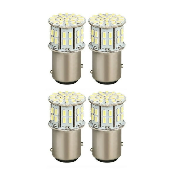 Tekuisi Universal Car LED Lights Car LED Lights 1157 BAY15D 50-SMD 4pcs 6000K 7528 Super White Tail Stop Brake Light Bulbs