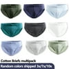 Teedor Men's Cotton Classics Briefs Tag-Free, Assorted Colors, 3 Pack