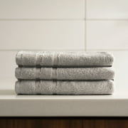 Bamboo Washcloths Set - Harbor Gray by Cariloha for Unisex - 3 Pc Towel