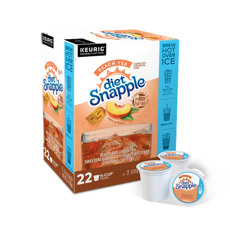 UPC 099555066227 product image for Snapple Diet Snapple Peach Iced Tea, Keurig K-Cup Pod, 22ct | upcitemdb.com