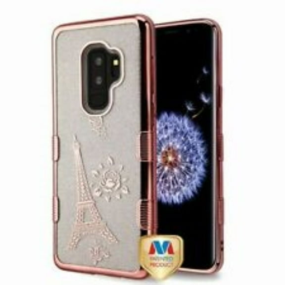 GSA TUFF Protective Hybrid Case for Samsung Galaxy S9 Plus - Rose Gold/Silver
