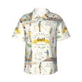 thumbnail image 1 of Balery Golf Icons And Golfer Camisas hawaianas de manga corta para hombre, camisas playeras de corte holgado, camisas de vacaciones con botones,Large, 1 of 7