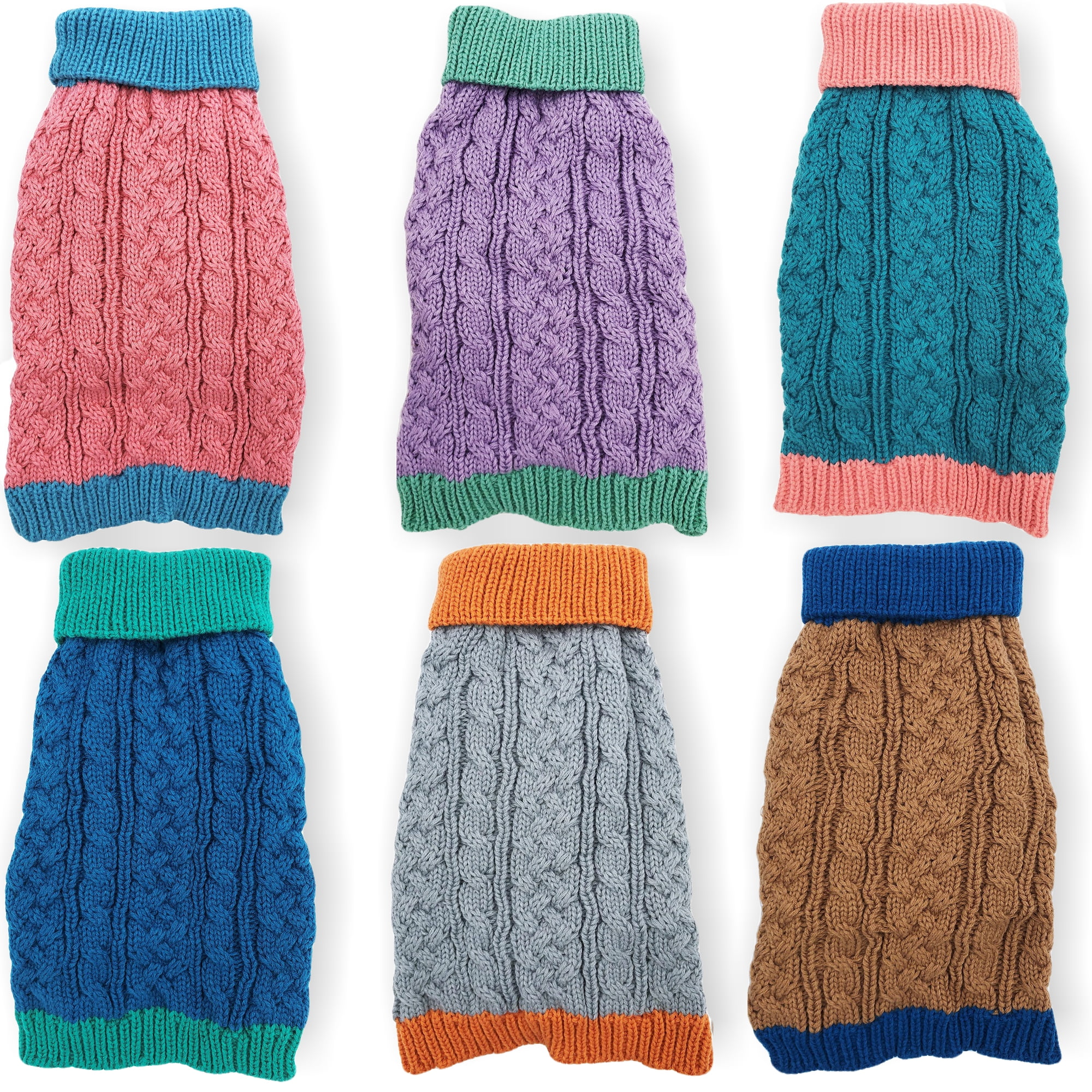 FunnyDogClothes Cozy Knit Pullover Acrylic Dog Sweater