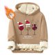 thumbnail image 1 of Sudadera con capucha para hombre, informal, a la moda, con estampado navideño, de manga larga y bolsillo, de poliéster, 1 of 5