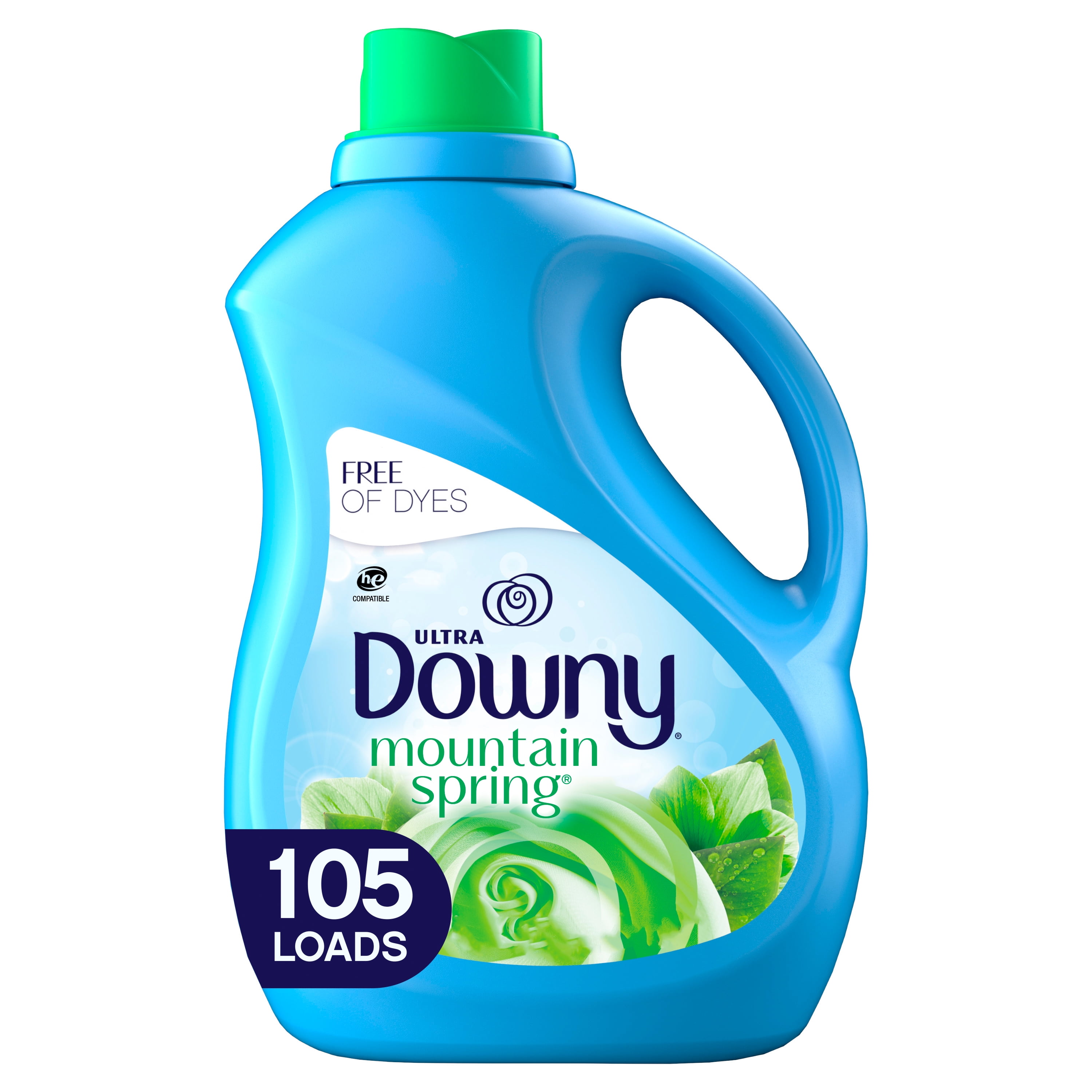 Downy Mountain Spring, 105 Loads Liquid Fabric Softener, 90 fl oz