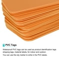 thumbnail image 4 of Etiquetas plásticas en blanco impermeables con agujero para identificación de productos, 2.5x4cm/0.98x1.57" Paquete de 100, Naranja, 4 of 6