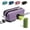 Purple, variant on Dog Poop Bag Holder for Leashes - Dog Poop Bag Dispenser and Treat Holder with 2 Waterproof Pouches for Pet Waste Bags and Walking Accessories + 1 Free Roll - Leashrr 2.0 (Black)