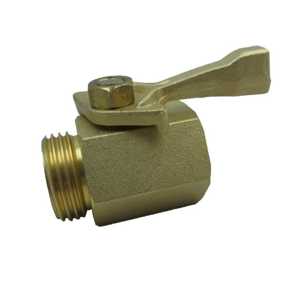 RichLink 3/4 inch Brass Shutoff Valve Garden Hose Water Pipe Connector Garden Ball Valve