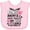 AD-Pink, variant on Inktastic Hunting Season Bows Racks & Deer Tracks Girls Baby Bib