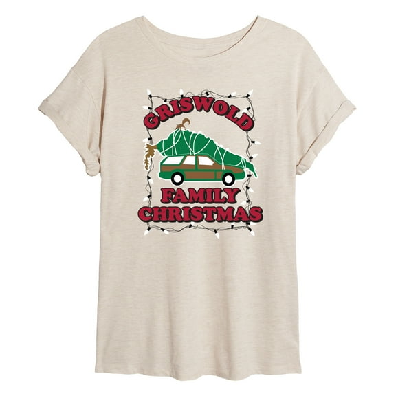 National Lampoon's Christmas Vacation - Griswold Family Holiday Lights - Women's Oversized T-Shirt