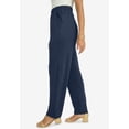 thumbnail image 2 of Jessica London Women's Plus Size Petite Soft Ease Straight Leg Pant, 2 of 6
