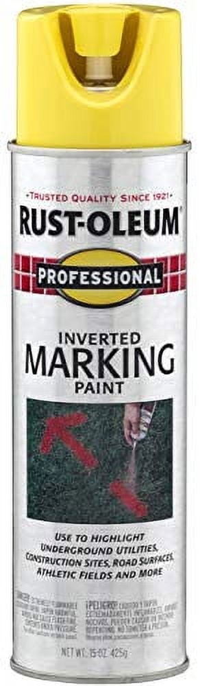 Rust-Oleum Professional High Visibility Yellow Inverted Marking Paint 15 oz