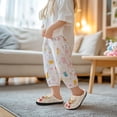 thumbnail image 4 of FUIALDOLG Girls Slippers House Shoes for Little Kids Cute with Elk Design Plush Indoor Slippers Non-Slip, 4 of 7
