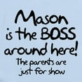 thumbnail image 2 of CafePress - Mason Is The Boss Infant Bodysuit - Baby Light Bodysuit, Size Newborn - 24 Months, 2 of 4