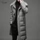 thumbnail image 5 of Chaqueta larga acolchada de plumón para hombre, chaquetas de invierno de marca para hombre, abrigos para hombre, sacos casuales para hombre, 5 of 5