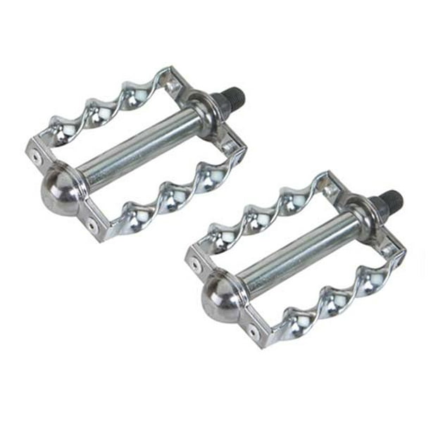Twisted Pedals 1/2" Chrome. Bike pedals, bicycle pedal, for lowrider