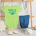 thumbnail image 3 of Mermaid Born to Swim Cute Water Lover Bodysuit Jumper Girls Infant Baby Brisco Brands 24M, 3 of 6