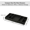 thumbnail image 5 of 7-Piece Braided Polyester Drawer Divider Set - Black, 5 of 7