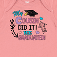 thumbnail image 4 of Inktastic My Cousin Graduated with Cap and Arrows Girls Baby Bodysuit, 4 of 5