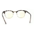 thumbnail image 4 of Retro Classic Hipster Half Rim Blue Light Filtering Computer Glasses Gold Clear Tortoise, 4 of 4