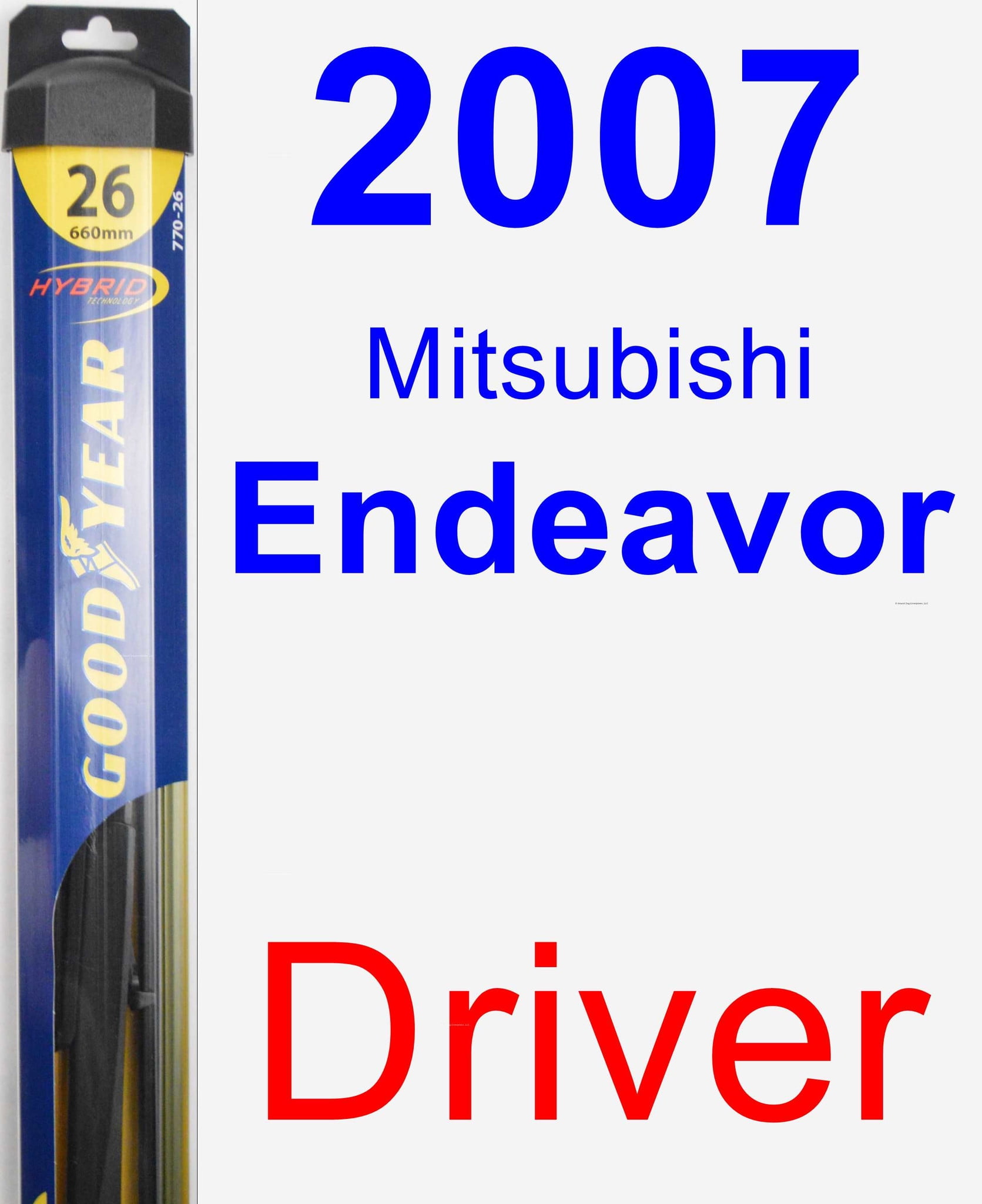 2007 Mitsubishi Endeavor Driver Wiper Blade Hybrid