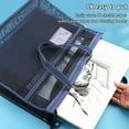 thumbnail image 4 of JilgTeok Back To SchoolMesh Zipper Pouch Zipper Bags, A3 Size Large Storage Bags for Organization And Storage, Transparent Sturdy Bag Zipper File Bags for Office Supplies(17.1*4.4*13.1in), 4 of 5