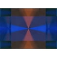 thumbnail image 1 of Ahgly Company Indoor Rectangle Patterned Azure Blue Area Rugs, 6' x 9', 1 of 1