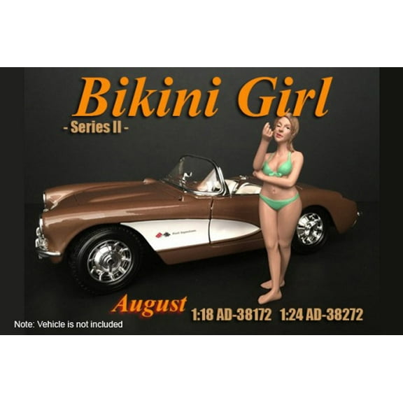 Bikini Girl August, Green - American Diorama 38172 - 1/18 scale Figurine - Diorama Accessory