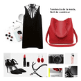 thumbnail image 3 of Bolso Casual Para Mujer 4 Piezas Rojo Malubero Mali1866, 3 of 3